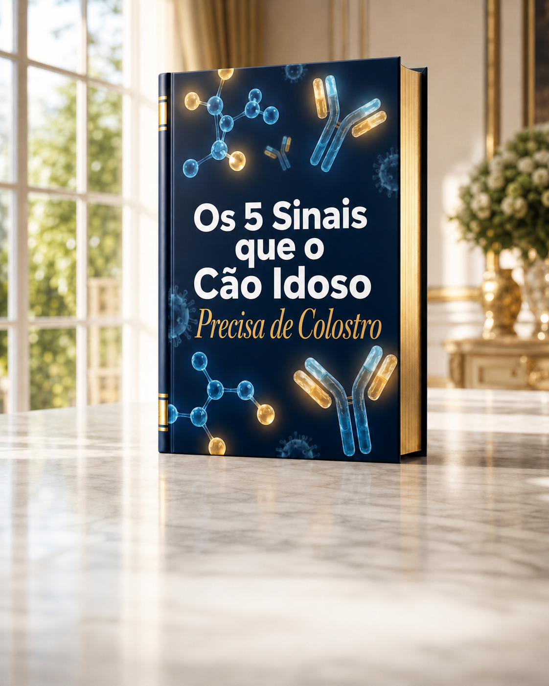 Capa do ebook 5 Sinais que o Cão Idoso Precisa de Colostro